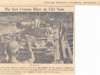 10.  6-27 Arty howitzer crossing the Song Be on way to Phuoc Vinh